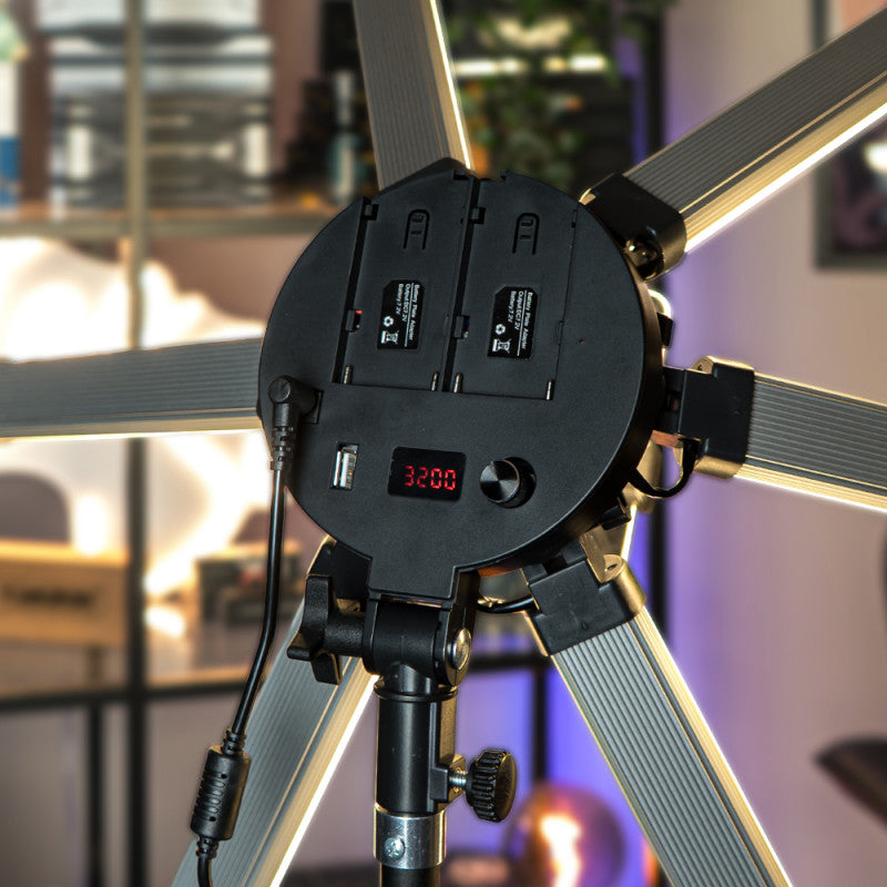 Lampe 6 LUMIÈRES Petite avec Trépied