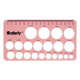 Saferly Silicone Areola Mapping Ruler for precise breast measurements and nipple mapping, flexible and easy to use.