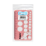 Saferly Silicone Areola Mapping Ruler for breast measurements, flexible and transparent medical-grade tool for accurate sizing.