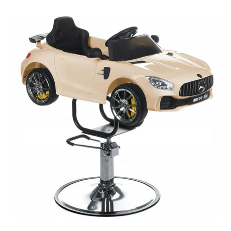 Children’s hairdressing chair by Beauty System, Mercedes Latte model, featuring a comfortable design and stylish Mercedes-Benz-inspired appearance.
