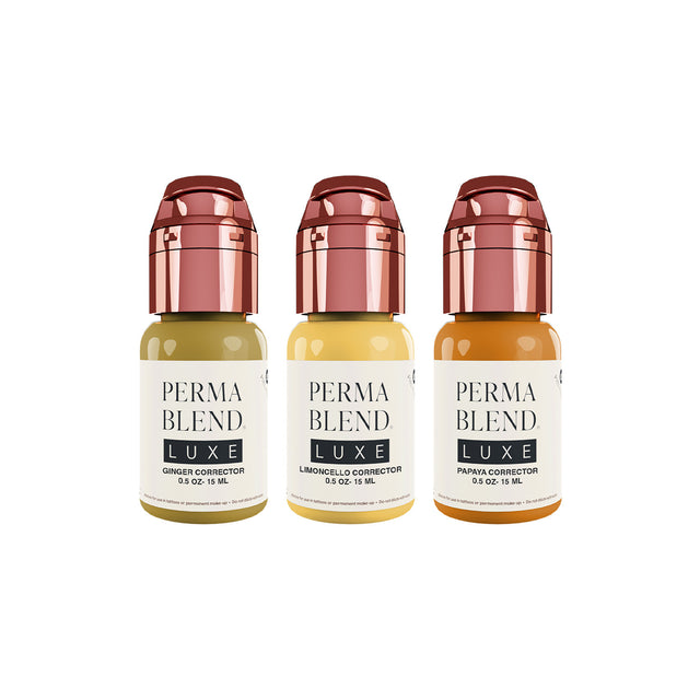Perma Blend Rescue Correctors Set with three 15ml PMU pigments