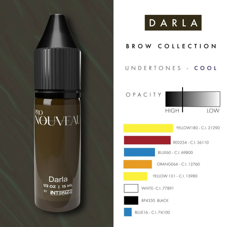Pigments Pro Nouveau Sourcils par Intenze Darla 15ml