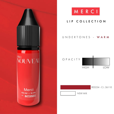 Pro Nouveau Pigments pour Lèvres par Intenze Merci 15ml