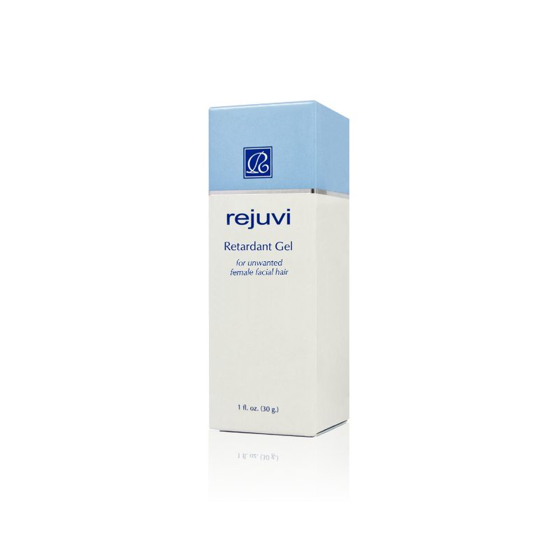 Rejuvi Retardant Gel applied after hair removal on face