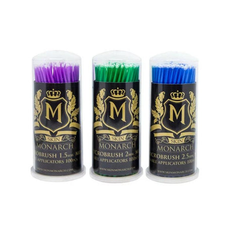 Skin Monarch Microbrush Applicator 1.5 mm/2mm/2.5mm 100pcs - BVShop