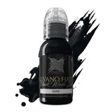 Encre de tatouage illimitée mondialement célèbre Silvano Fiato Blackwash Dark (30ml)