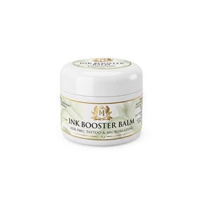 Skin Monarch Ink Booster Balm 30ml, pot blanc fermé avec étiquette avant