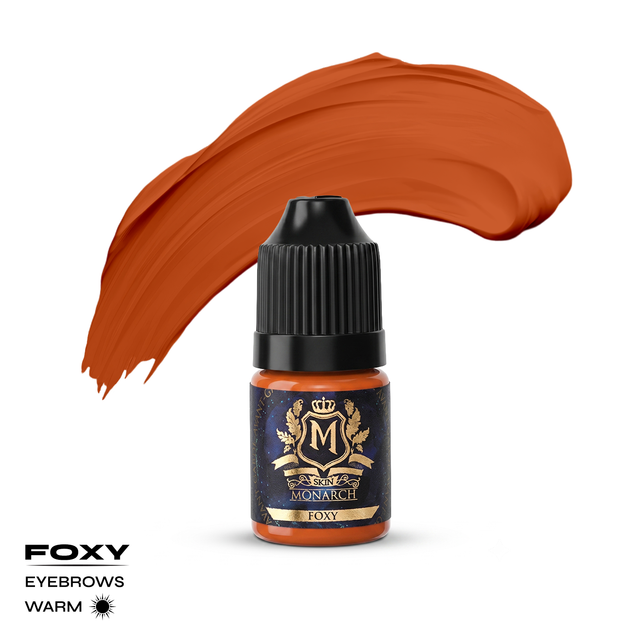 Skin Monarch Foxy brownish orange PMU eyebrow corrector pigment 5ml