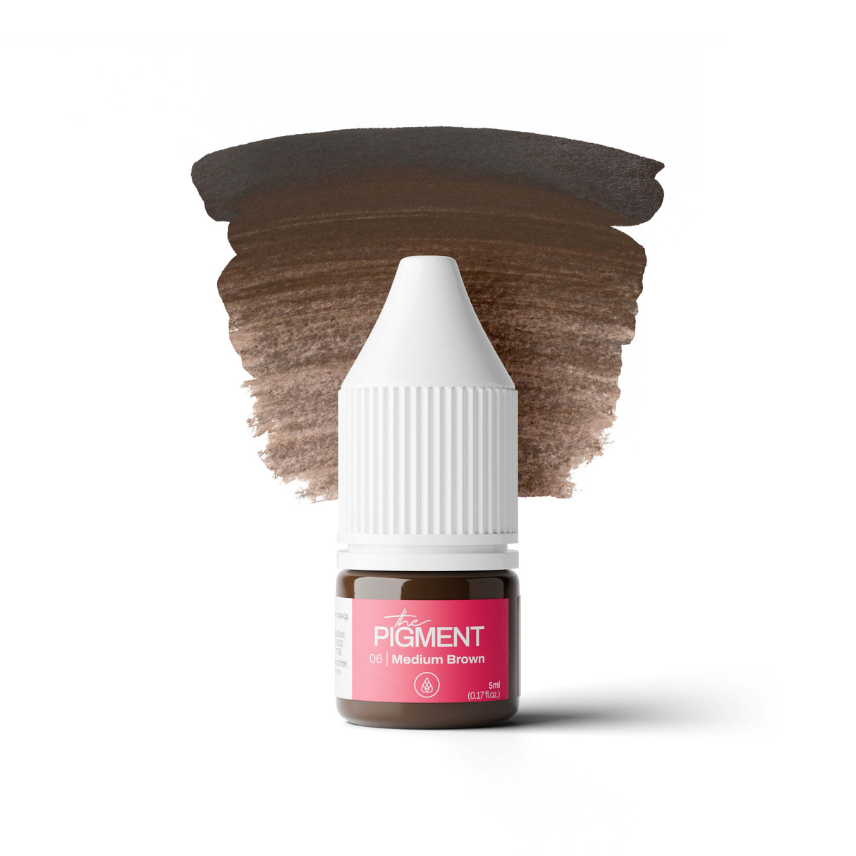 The Pigment 06 Medium Brown 5ml brow PMU pigment bottle for artists