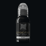 Encre de tatouage illimitée mondialement célèbre Silvano Fiato Blackwash Black (30ml)