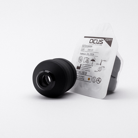 ACUS M1 Grip Plus Poignée De Tatouage Jetable Noire 40mm — poignée avec son emballage stérile individuel