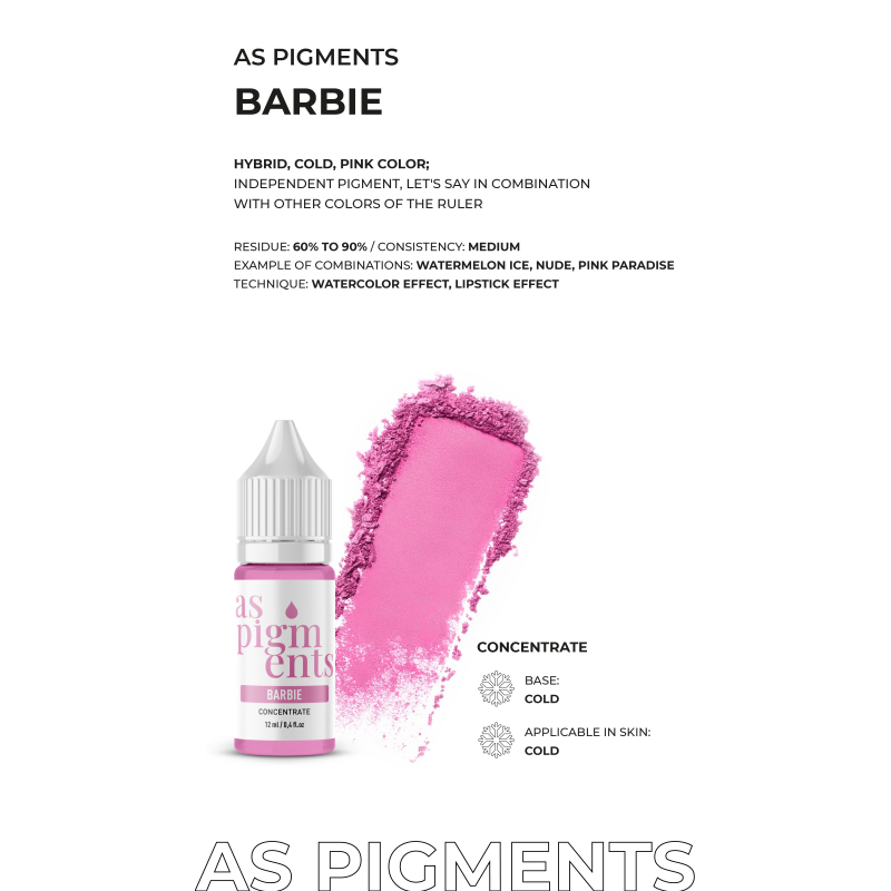 Ensemble de concentrés AS COMPANY (Pigments AS) 6pcs/6ml