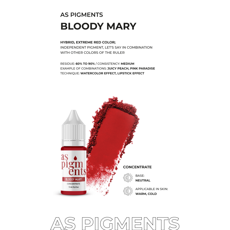 Ensemble de concentrés AS COMPANY (Pigments AS) 6pcs/6ml