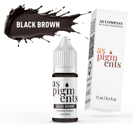 AS COMPANY Black Brown (AS Pigments) 6/12ml - BVShop