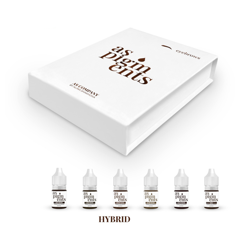 AS Company Eyebrow Set - AS PIGMENTS Hybrid 6 pcs/6ml - BVShop