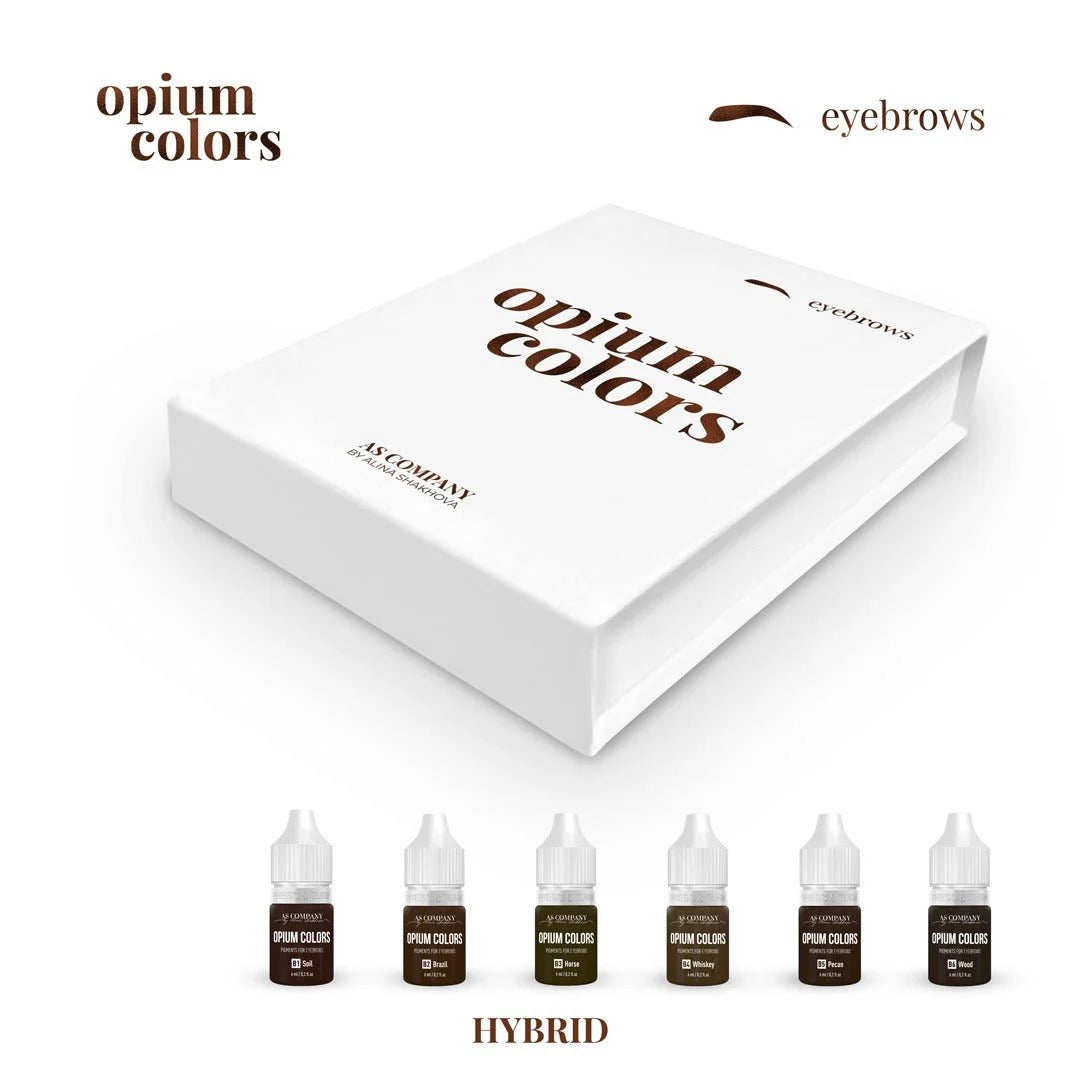 AS COMPANY Eyebrow Set (Opium Colors) 6pcs/6ml - BVShop