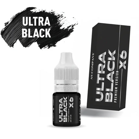 AS Company Ultra Black eyeliner pigment 6ml for PMU lash line procedures