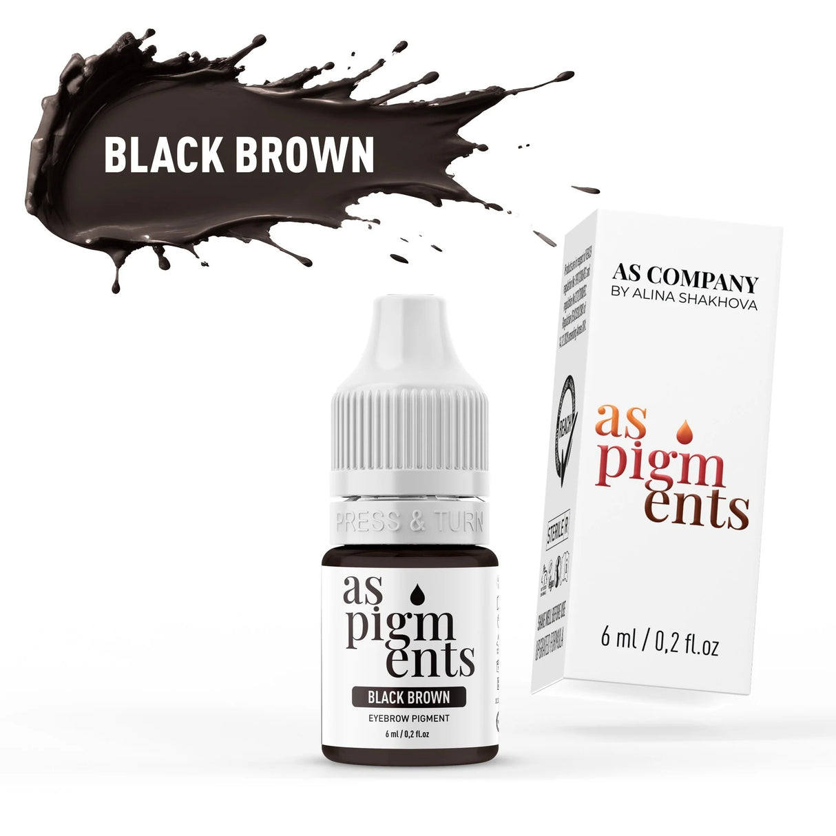 AS COMPANY Noir Marron (AS Pigments) 6/12ml