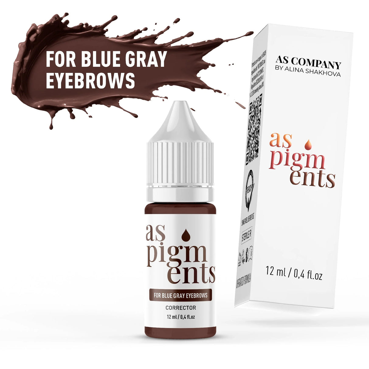 AS COMPANY Pour Sourcils Bleu Gris / Correcteur (Pigments AS) 6/12ml