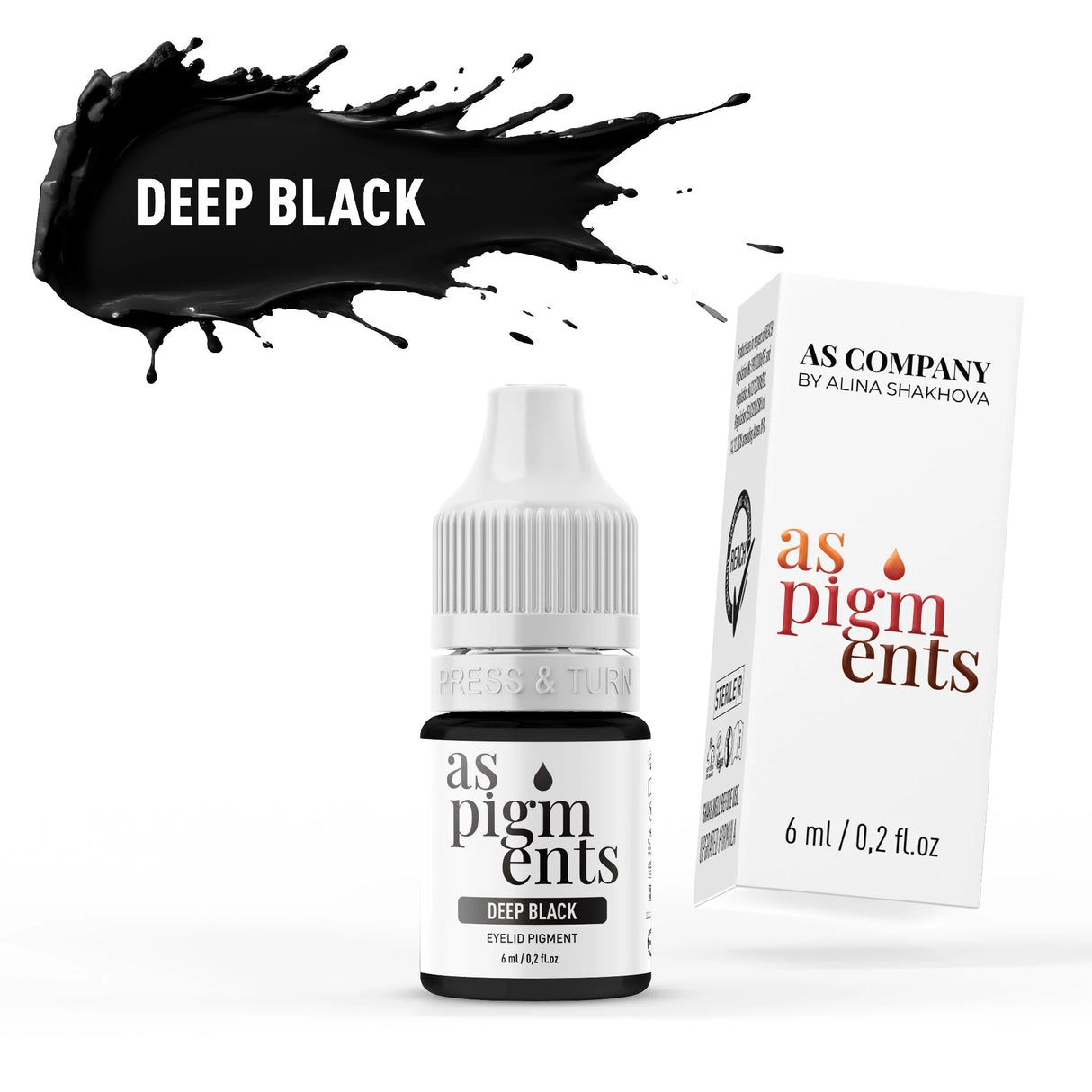 AS COMPANY Noir Profond (AS Pigments) 6/12ml