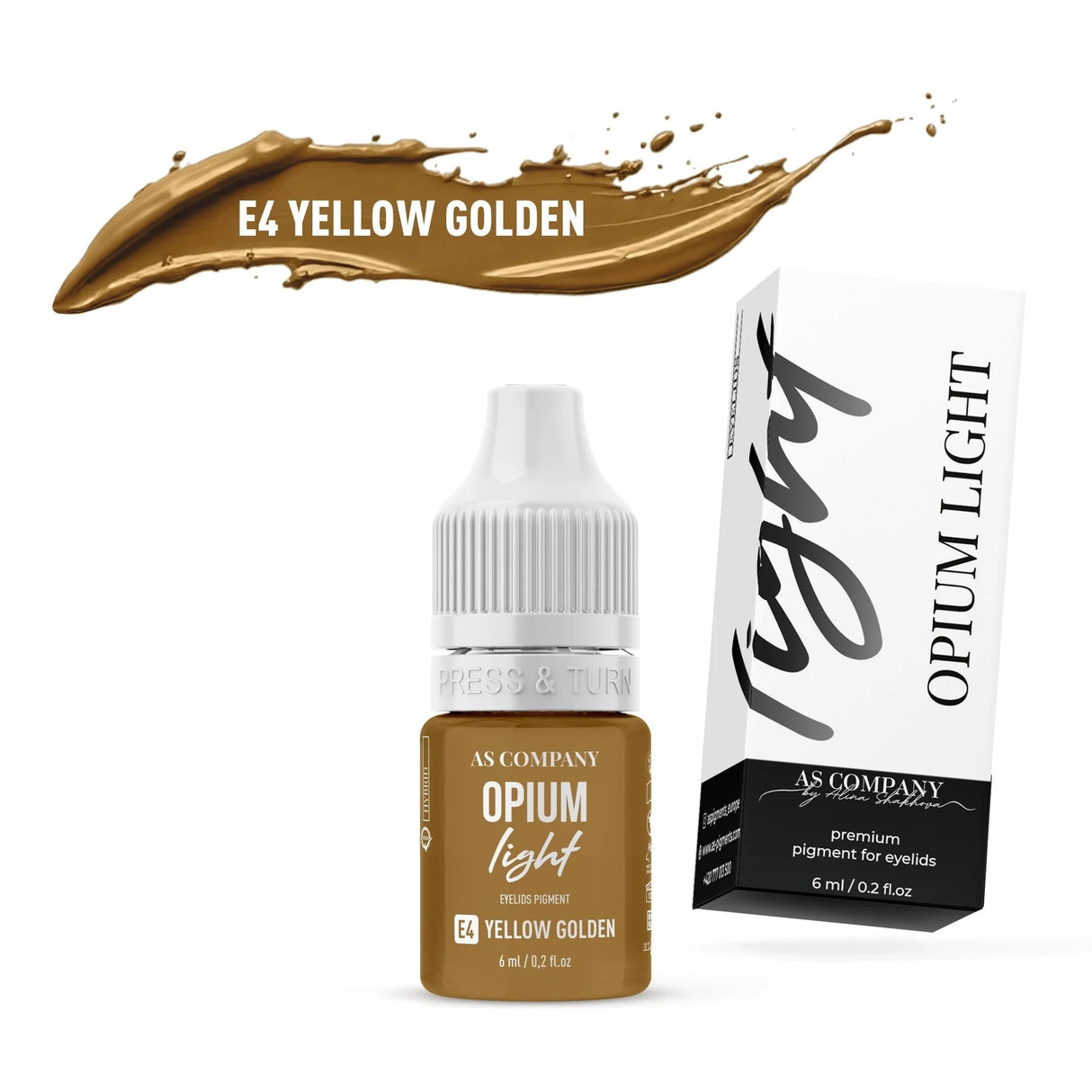AS COMPANY Ensemble de paupières hybride (Opium Light) 6pcs/6ml