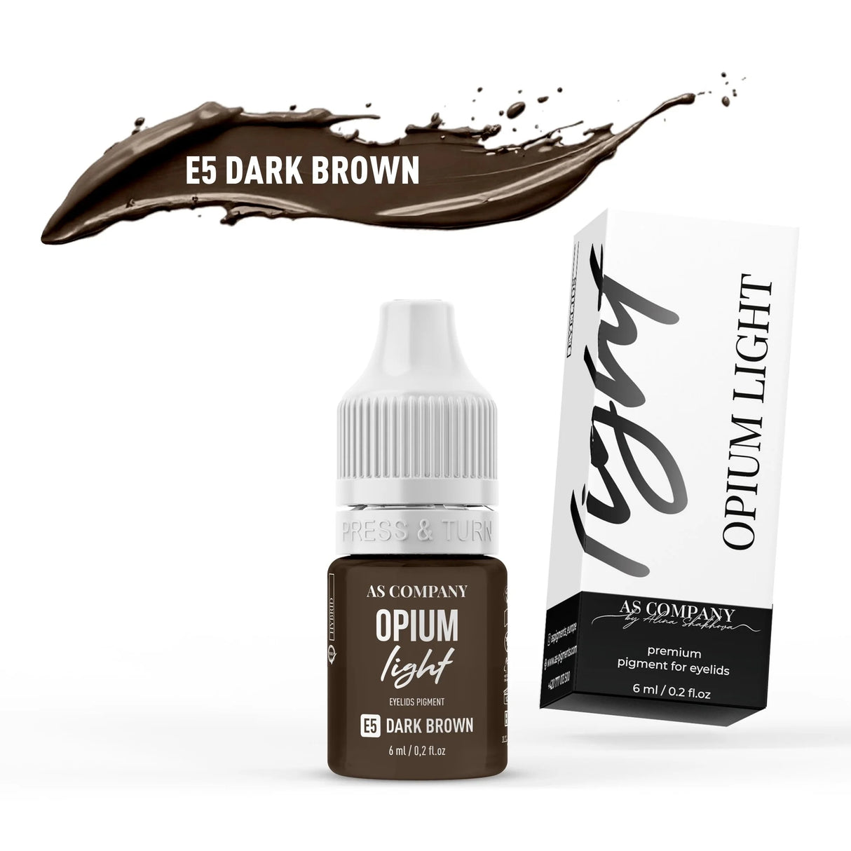 AS COMPANY E5 Brun Foncé (OPIUM CLAIR) 6ml