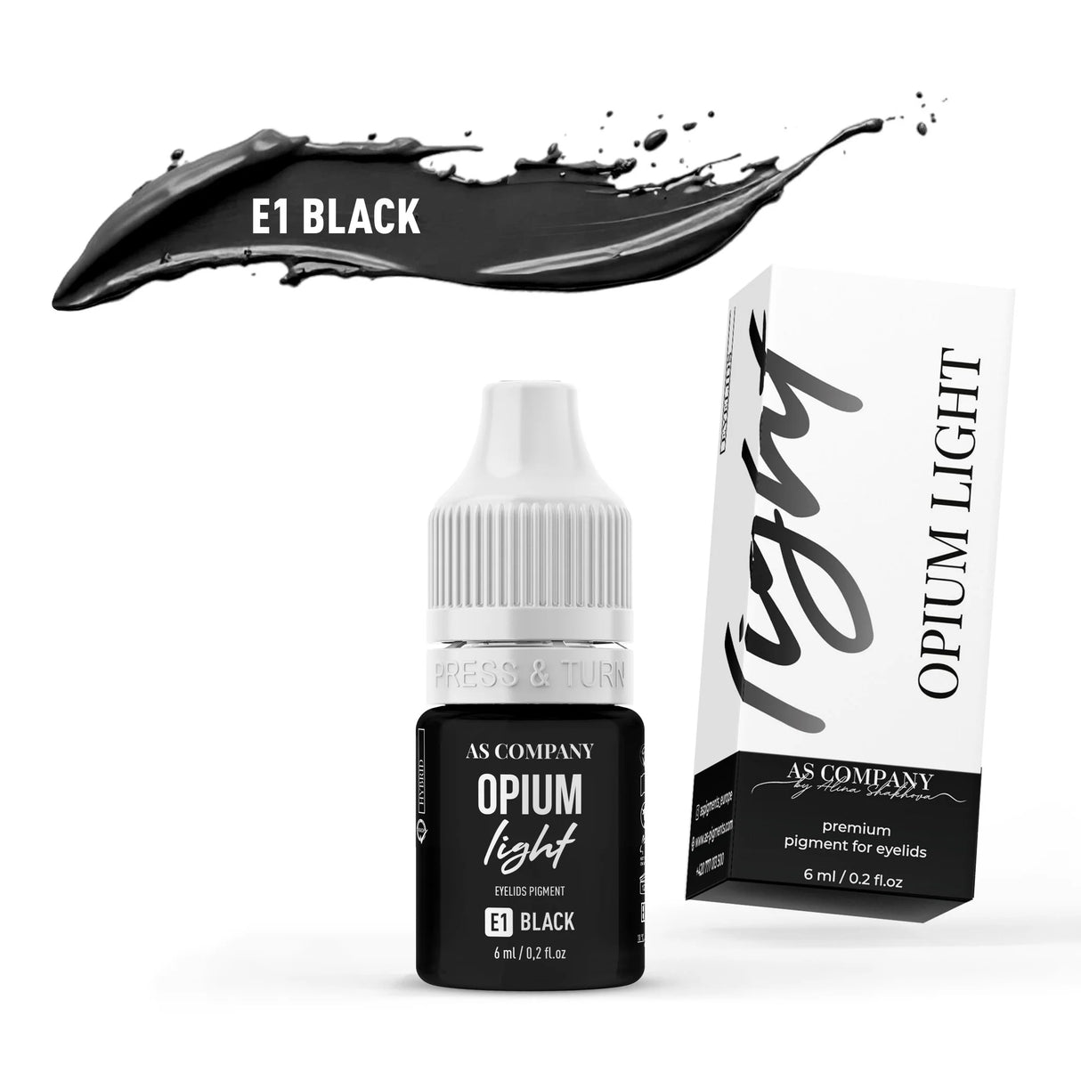 AS COMPANY Ensemble de paupières hybride (Opium Light) 6pcs/6ml