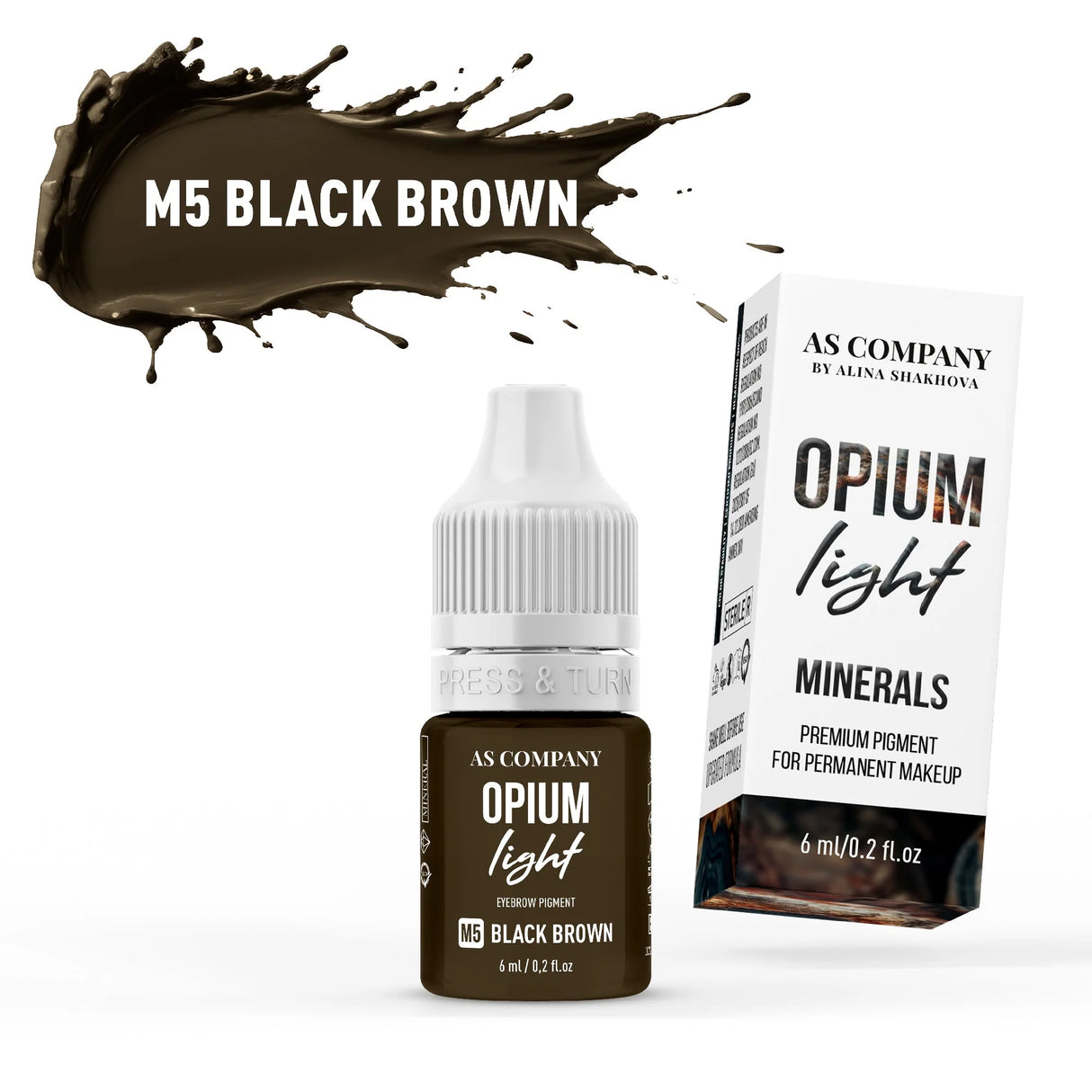 AS COMPANY M5-Noir Marron Minéral (OPIUM LIGHT) 6/15ml