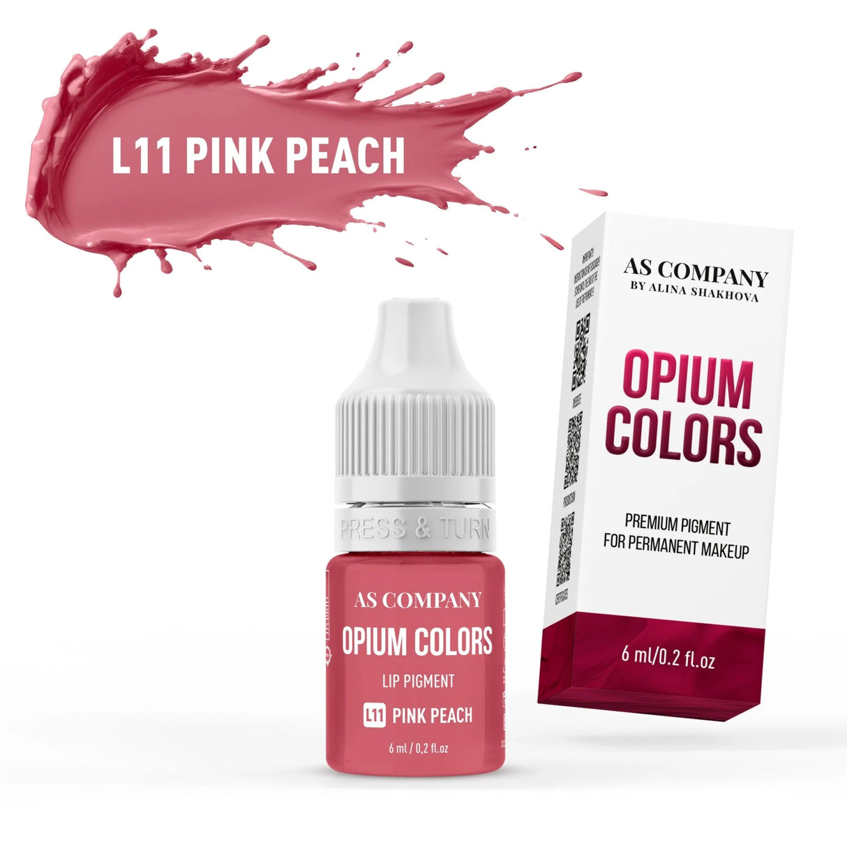 AS COMPANY L11-Pêche Rose (COULEURS OPIUM) 6/15ml
