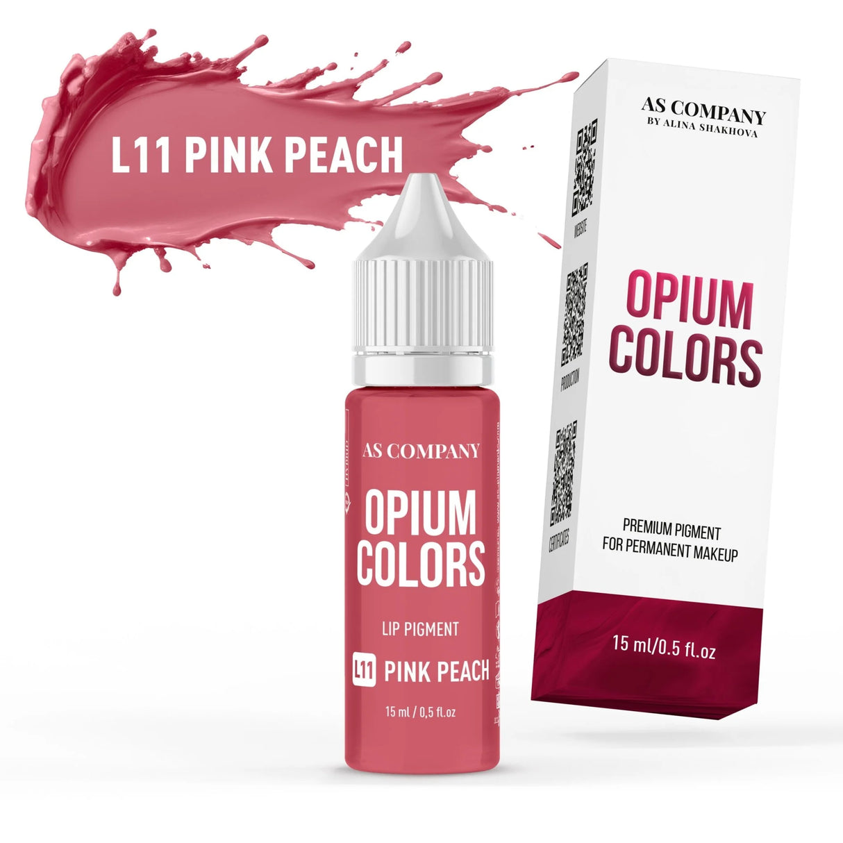 AS COMPANY L11-Pêche Rose (COULEURS OPIUM) 6/15ml