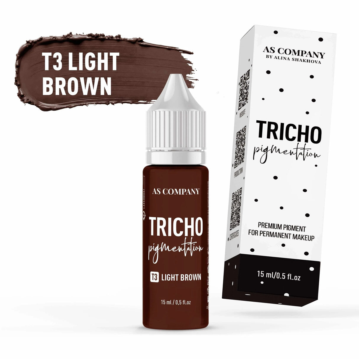AS COMPANY T3 Brun Clair (TRICHOPIGMENTATION) 15ml