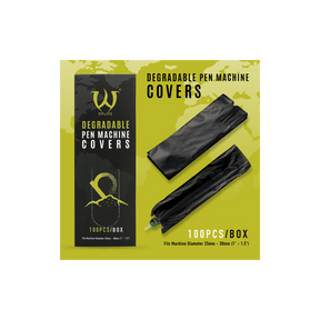 Bio Degradable Machine Pen Cover Black 100pcs - BVShop