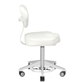 Azzurro 156f bump-up white cosmetic stool - BVShop