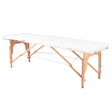 BALANCE wooden folding massage table 2 segment white - BVShop