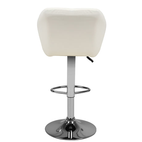 Bar stool m06 quilted adjustable white - BVShop