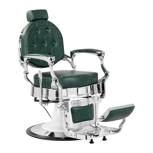 Barber chair Gabbiano President green Chrom - BVShop