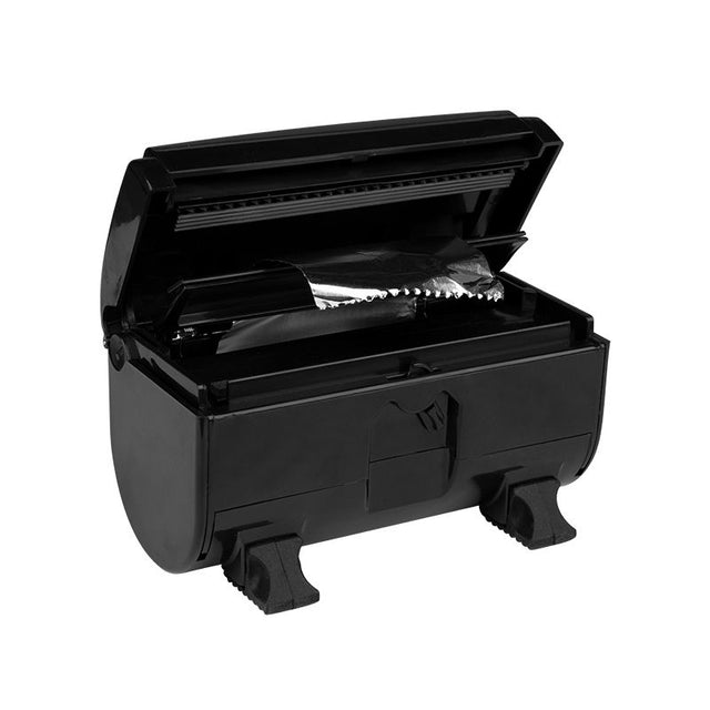 Black barber alu foil dispenser - BVShop