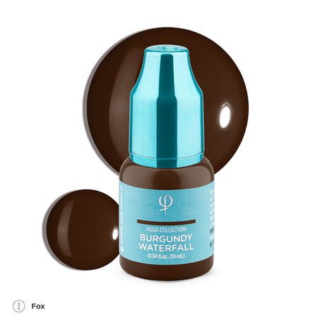 PhiAcademy PMU Aqua Burgundy Waterfall Pigment 10ml – pigment shade and product information