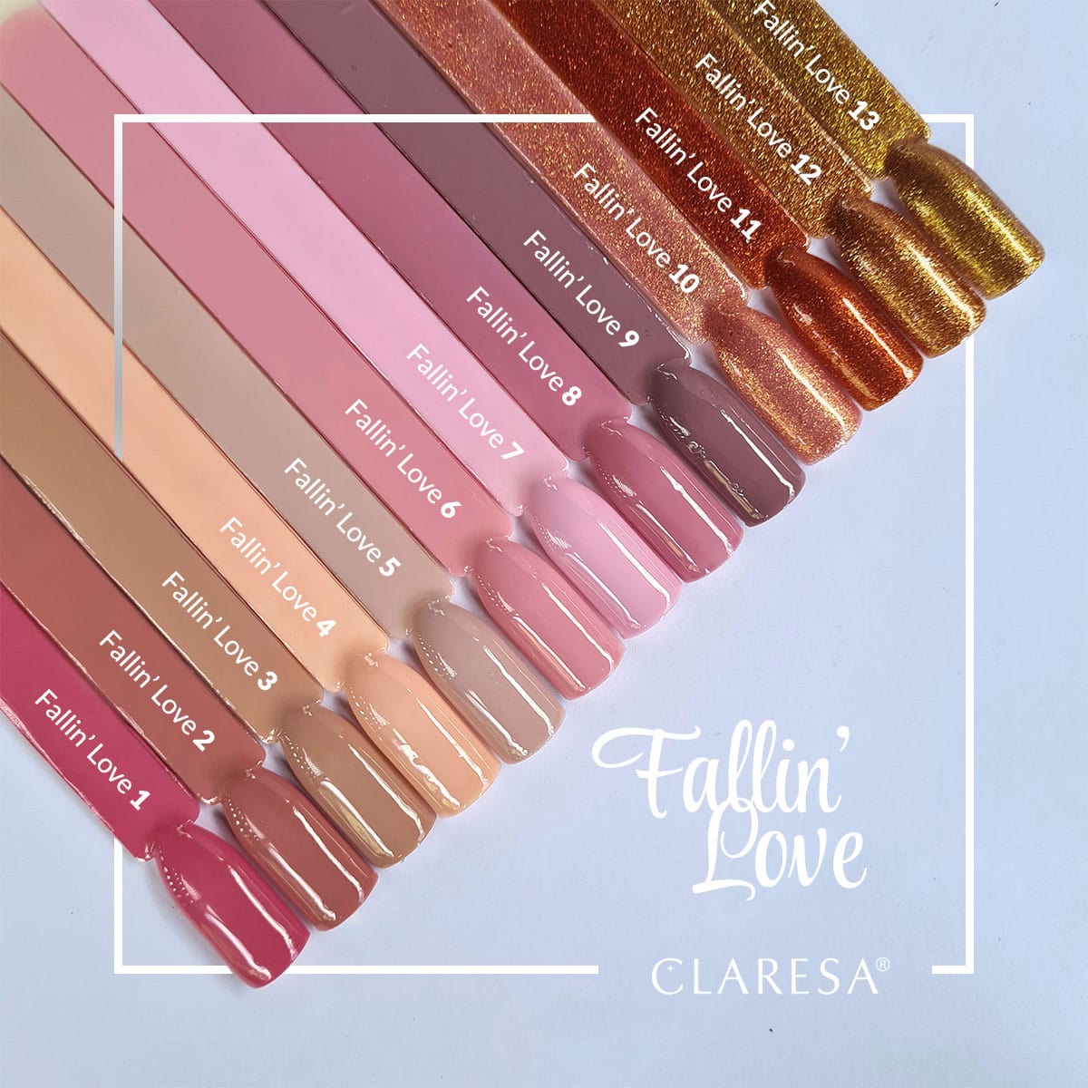 CLARESA Hybrid nail polish FALLIN "LOVE 7 -5g - BVShop