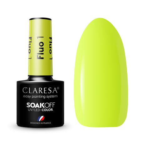 CLARESA Hybrid nail polish FLUO 1 -5g - BVShop