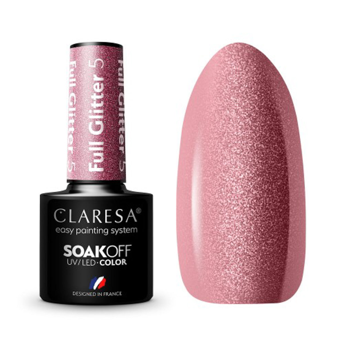 CLARESA Hybrid nail polish FULL GLITTER 5 -5g - BVShop