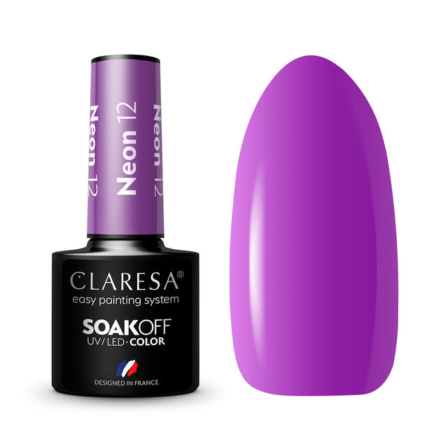 CLARESA Hybrid nail polish NEON 12 -5g - BVShop