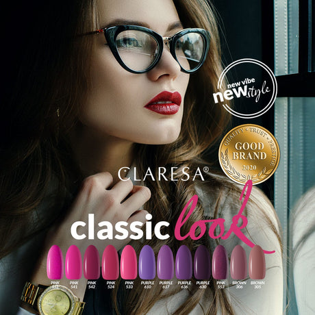 CLARESA Hybrid nail polish Pink 524 -5g - BVShop
