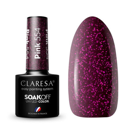 CLARESA Hybrid nail polish PINK 554 -5g - BVShop