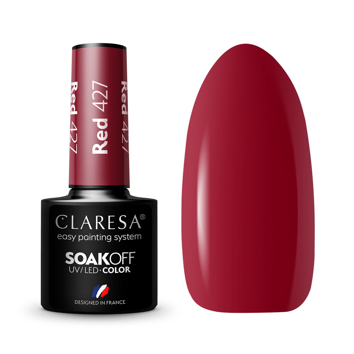 CLARESA Hybrid nail polish RED 427 -5g - BVShop