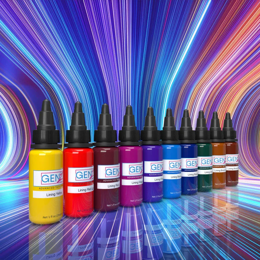 Ensemble de pigments de couleur de doublure Intenze GEN-Z 10x30ml