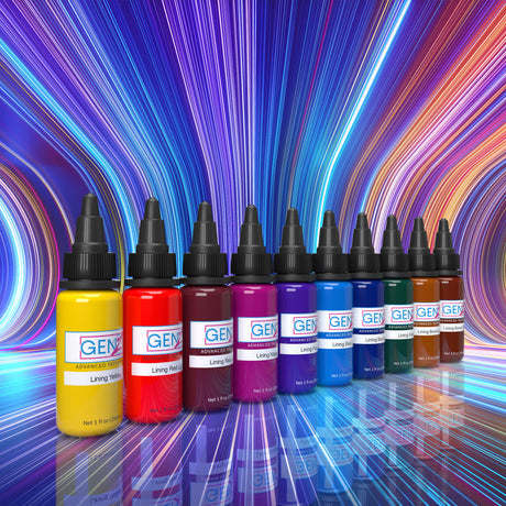 Ensemble de pigments de couleur de doublure Intenze GEN-Z 10x30ml