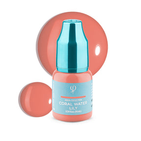 PhiAcademy PMU Aqua Coral Water Lily Pigment 10ml on a light background