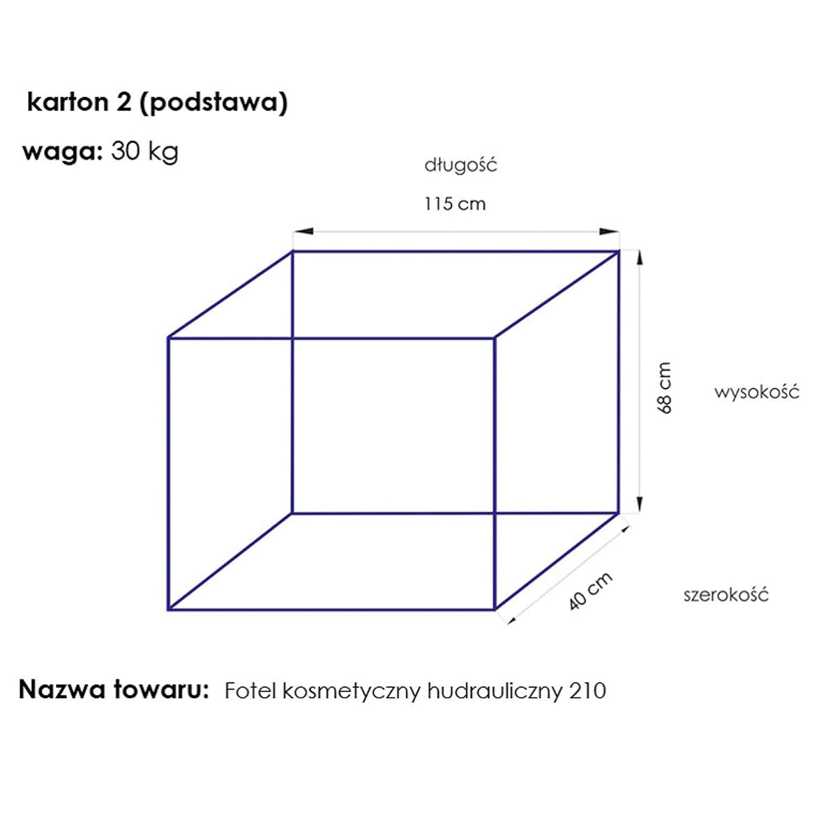 Cosmetic chair hyd. a 210 gray - BVShop