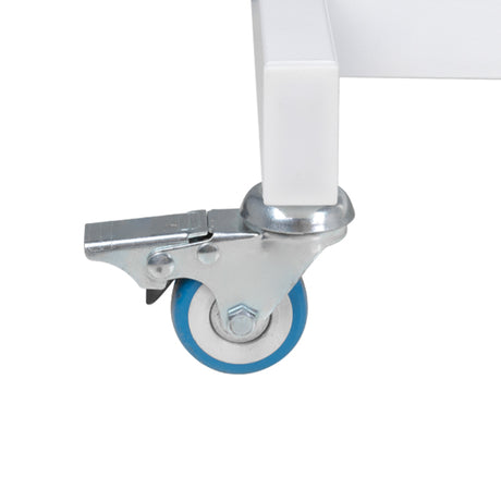 Cosmetic chair hyd. basic 210 white on wheels - BVShop